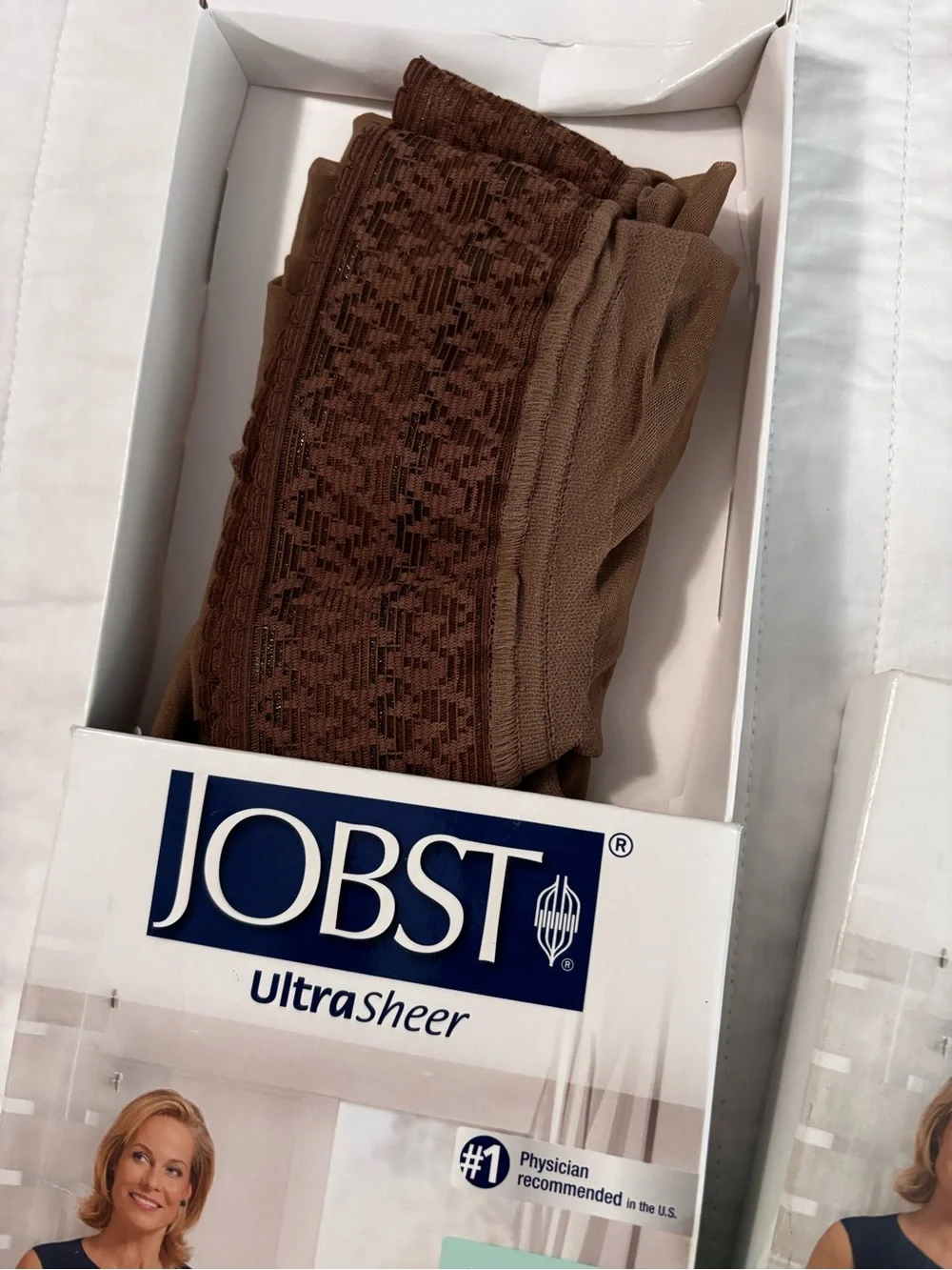 2 Pack JOBST UltraSheer 8-15 mmHg Closed Toe Support Stockings, Thigh High